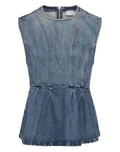 Gestuz - GZMelu Top - Mid Blue Wash